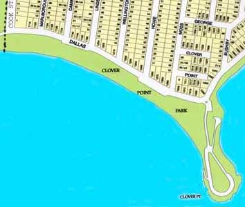 Map of Clover Point Park