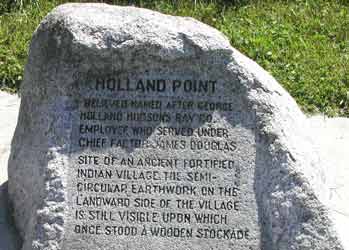 Holland Point aboriginal village monument
