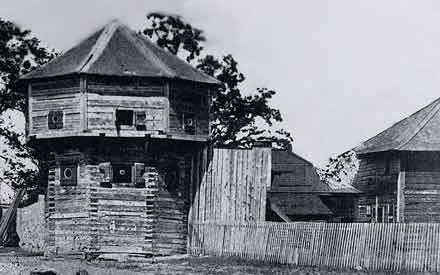 Bastion at Fort Victoria ca 1860